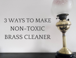 Header image non-toxic brass cleaner by a Hopeful Home.