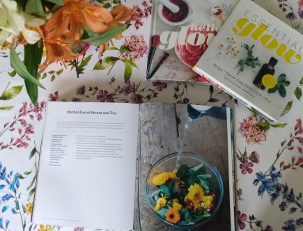 Three natural self care books. My 3 favourite sources for natural self care inspiration by A Hopeful Home.