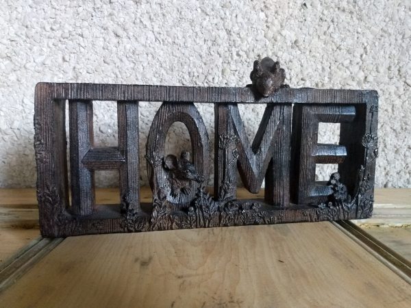 Wooden home letters.
