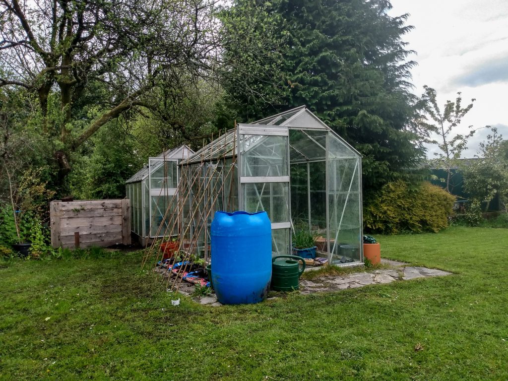 Our greenhouses. The green(ie) fingers diaries by A Hopeful Home. One step at a time.